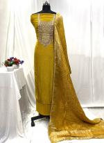 Dola Silk Mustard Party Wear Sequins Work Salwaar Suit